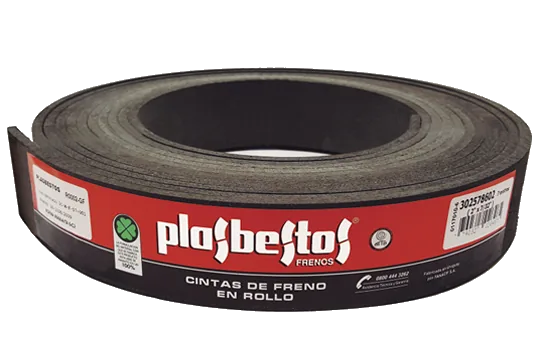 Cinta de freno en rollo Plasbestos